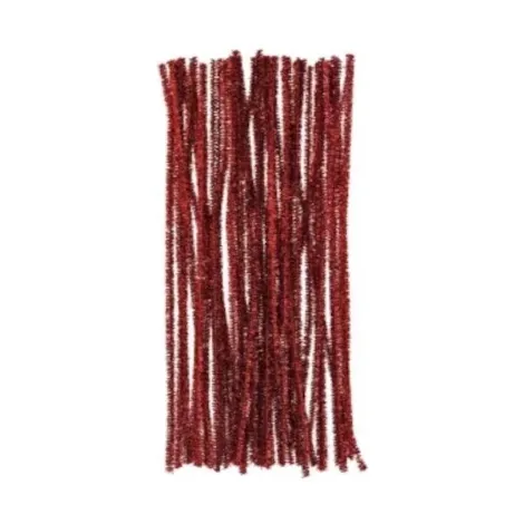 Druciki kreatywne Brewis 30cm Czerwone metal, 40szt